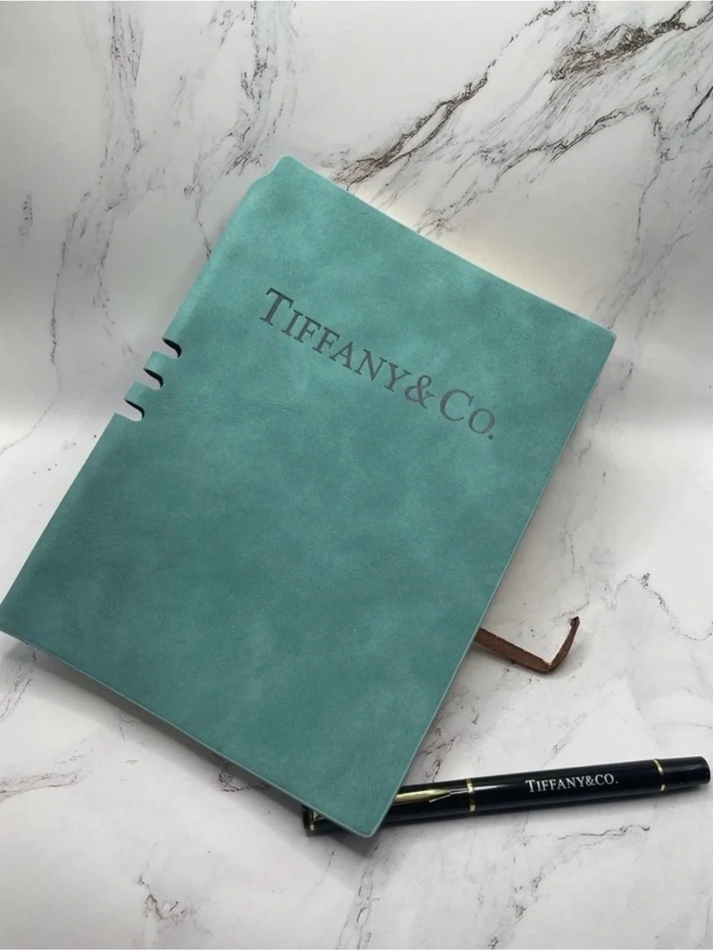 Tiffany & Co. Robin's Egg Blue Journal with Black Pen